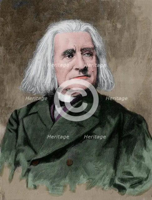 Franz Liszt (1811-1886), Hungarian composer and virtuoso pianist, 1886.  Creator: Unknown.