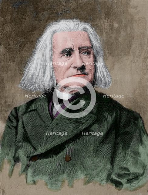 Franz Liszt (1811-1886), Hungarian composer and virtuoso pianist, 1886.  Creator: Unknown.
