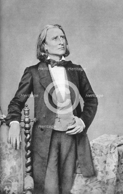 Franz Liszt, 19th-century Hungarian composer, pianist, conductor and teacher. Artist: Unknown
