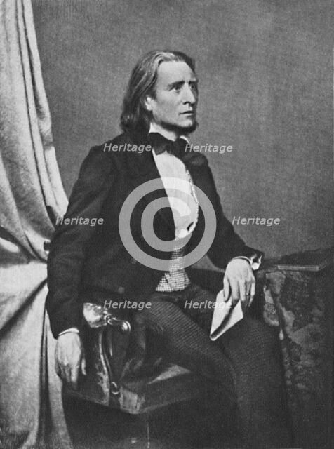 'Franz Liszt', c1860, (1939). Artist: Franz Seraph Hanfstaengl.