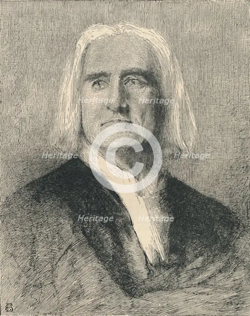 'Franz Liszt', c1880, (1886). Artist: Franz von Lenbach.