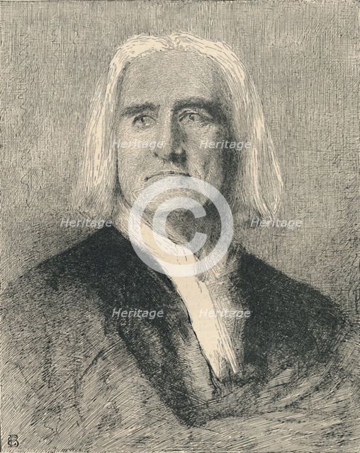 'Franz Liszt', c1880, (1886). Artist: Franz von Lenbach.
