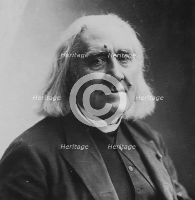 Franz Liszt, Hungarian composer and pianist, 1886. Artist: Nadar