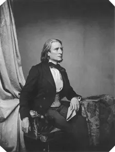 Franz Liszt, Hungarian composer and pianist, c1860. Creator: Franz Seraph Hanfstaengl