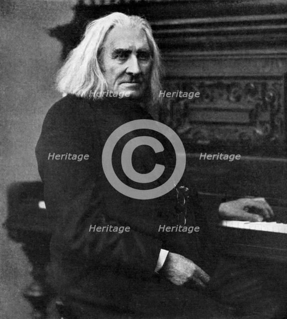 Franz Liszt, Hungarian pianist and composer, 1886 (1951). Artist: Unknown
