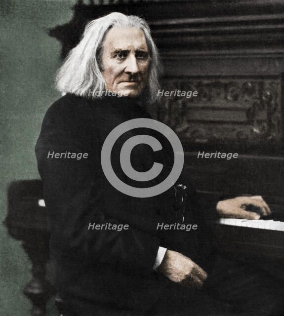 Franz Liszt, Hungarian pianist and composer, 1886 (1951).  Artist: Unknown.