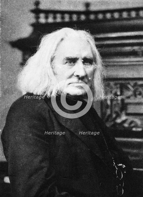 Franz Liszt, Hungarian pianist and composer, late 19th century. Artist: Unknown