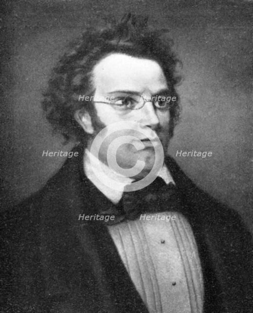Franz Peter Schubert, (1797-1828), Austrian composer, 1909. Artist: Unknown