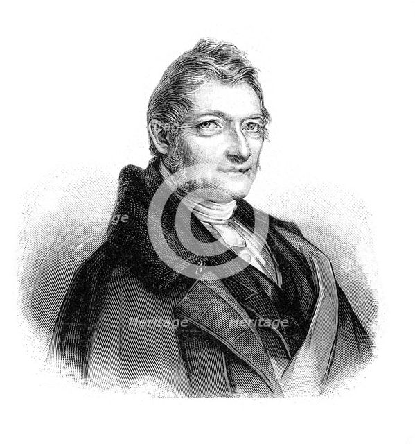 Franz Xaver Gabelsberger, German inventor of Gabelsberger shorthand, (1900). Artist: Unknown