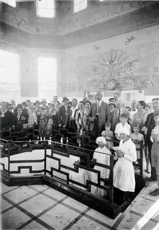 Franzensbad (Frantiskovy Lázne), Czechoslovakia: the interior of the Natalie Spring..., c1930s. Creator: Unknown