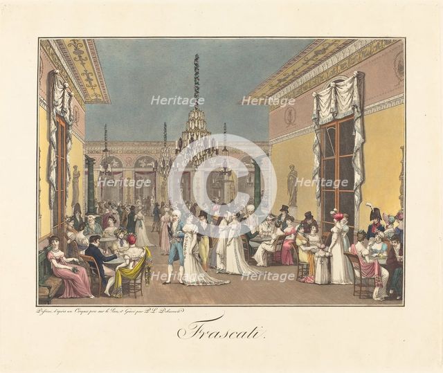 Frascati (Café Frascati, Paris), 1807. Creator: Debucourt, Philibert-Louis (1755-1832).