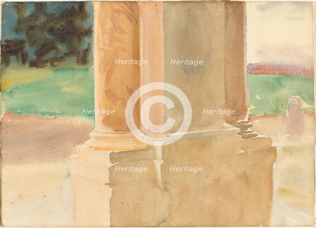 Frascati, Architectural Study, c. 1907. Creator: John Singer Sargent.