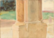 Frascati, Architectural Study, c. 1907. Creator: John Singer Sargent