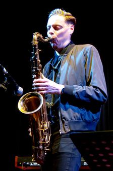 Fraser Smith Quartet, New Generation Jazz Festival Roadshow, Shoreham by Sea, Feb 2023. Creator: Brian O'Connor