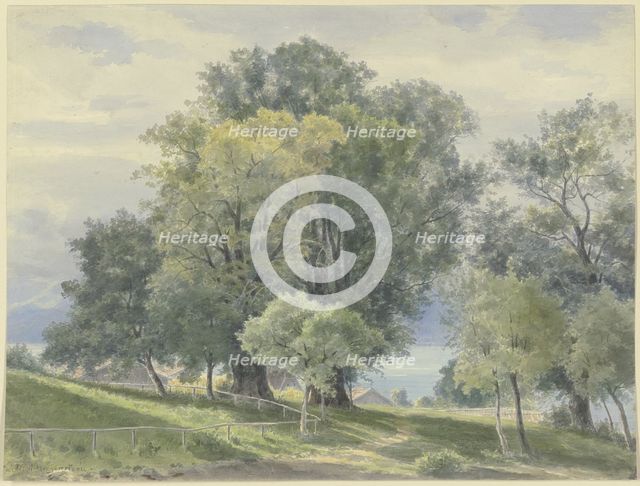 Frauenchiemsee, 1876. Creator: Ernst Morgenstern.
