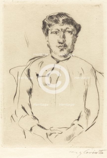 Frauenbildnis (Portrait of a Woman), 1914. Creator: Lovis Corinth.
