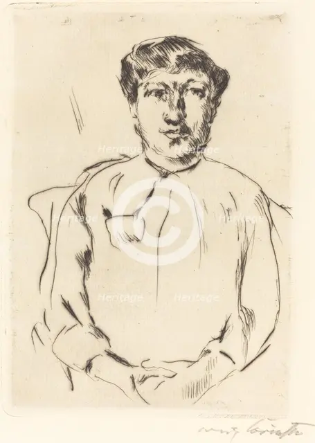 Frauenbildnis (Portrait of a Woman), 1914. Creator: Lovis Corinth.
