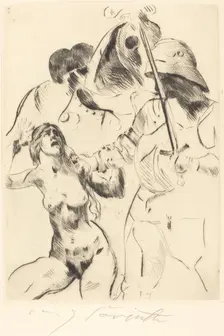 Frauenraub III (Abduction III), 1914. Creator: Lovis Corinth