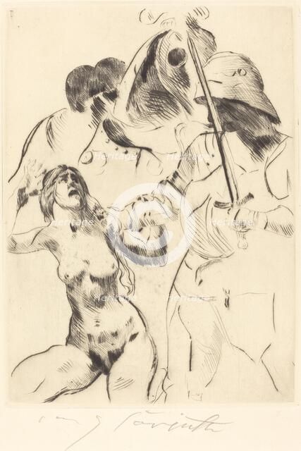 Frauenraub III (Abduction III), 1914. Creator: Lovis Corinth.