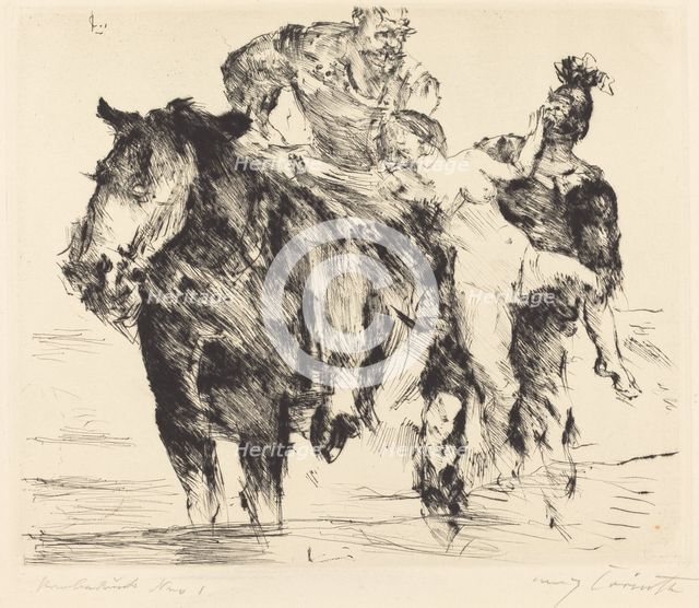 Frauenräuber (Rape), 1920. Creator: Lovis Corinth.