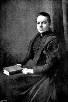 Fräulein Bocker, the only woman saved from the "Elbe" Disaster, 1895. Creator: Russell & Sons
