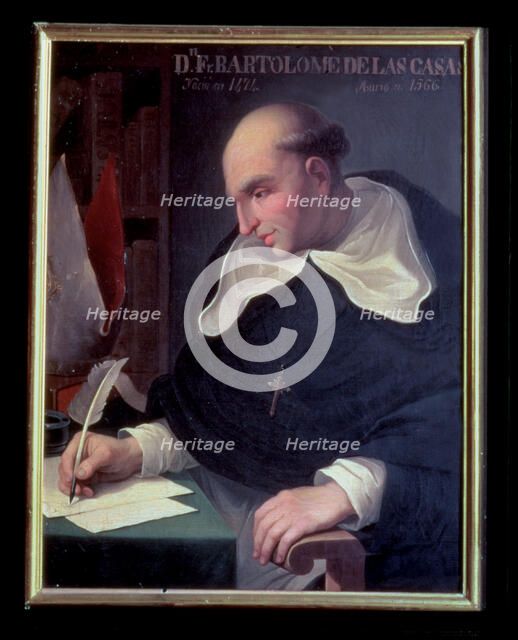 Fray Bartolome de las Casas (1474-1566), Dominican missionary and Spanish historian.