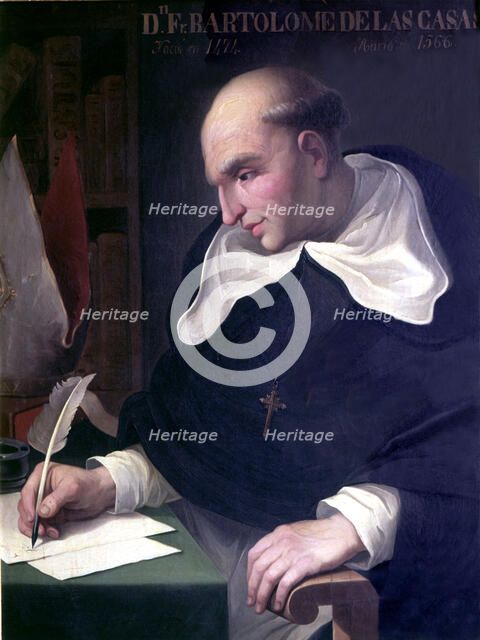 Fray Bartolome de las Casas (1474 -1566), Spanish Dominican.