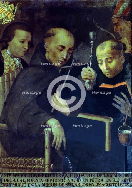 Fray Junipero Serra (1713 - 1784), Spanish Franciscan monk, founder of the Catholic Missions of N…