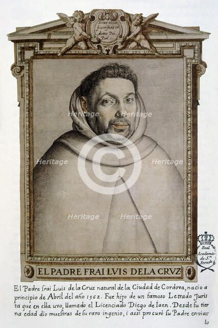Fray Luis de la Cruz (1562 - ), Spanish religious, facsimile drawing.