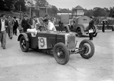 Frazer-Nash 1496 cc stripped for racing at Brooklands. Artist: Bill Brunell