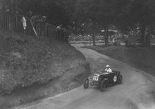 Frazer-Nash competing in the Shelsley Walsh Hillclimb, Worcestershire, 1935. Artist: Bill Brunell
