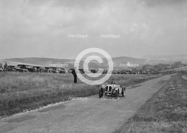 Frazer-Nash BMW 319/55 of CG Fitt at the Bugatti Owners Club Lewes Speed Trials, Sussex, 1937. Artist: Bill Brunell.