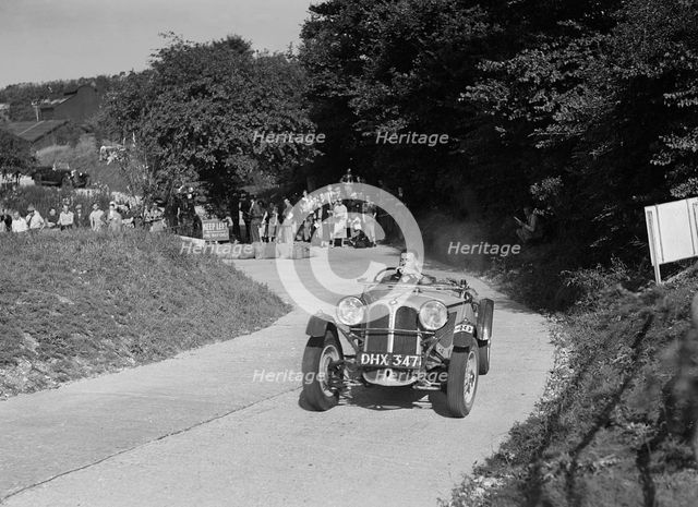 Frazer-Nash BMW 319/55 of CG Fitt competing in the VSCC Croydon Speed Trials, 1937. Artist: Bill Brunell.