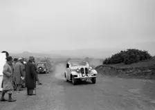 Frazer-Nash BMW 319 of D Impanni competing in the South Wales Auto Club Welsh Rally, 1937 Artist: Bill Brunell