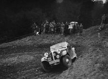 Frazer-Nash BMW 319/55 of KN Smith at the MCC Edinburgh Trial, Roxburghshire, Scotland, 1938. Artist: Bill Brunell