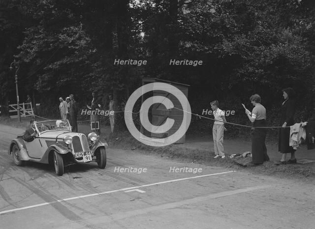 Frazer-Nash BMW 319/55 of LG Johnson, winner of a premier award at the MCC Torquay Rally, July 1937. Artist: Bill Brunell.