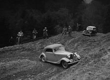 Frazer-Nash BMW of EB Wadsworth competing in the MCC Edinburgh Trial, Roxburghshire, Scotland, 1938. Artist: Bill Brunell