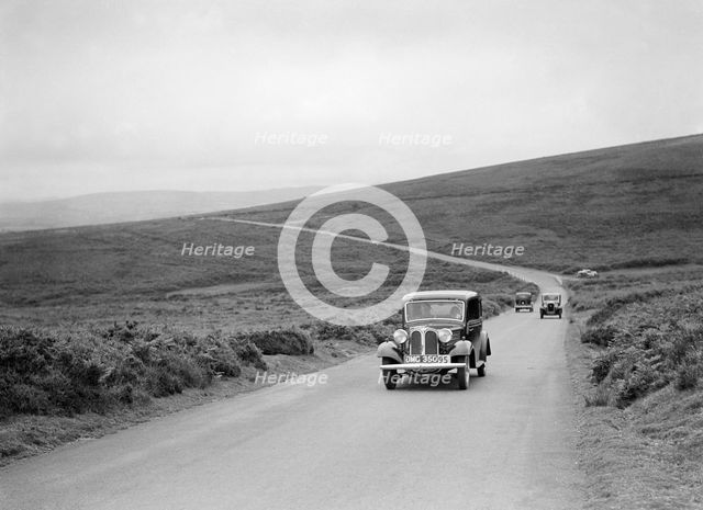 Frazer-Nash BMW of HG Symmons, winner of a silver award at the MCC Torquay Rally, July 1937. Artist: Bill Brunell.