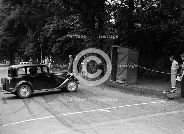 Frazer-Nash BMW of HG Symmons, winner of a silver award at the MCC Torquay Rally, July 1937. Artist: Bill Brunell.