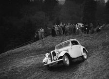 Frazer-Nash BMW of LEC Hall competing in the MCC Edinburgh Trial, Roxburghshire, Scotland, 1938. Artist: Bill Brunell