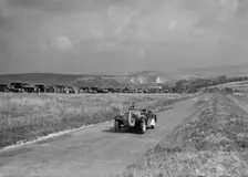 Frazer-Nash BMW competing in the Bugatti Owners Club Lewes Speed Trials, Sussex, 1937. Artist: Bill Brunell