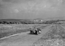 Frazer-Nash BMW competing in the Bugatti Owners Club Lewes Speed Trials, Sussex, 1937. Artist: Bill Brunell