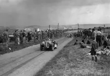 Frazer-Nash BMW competing in the Bugatti Owners Club Lewes Speed Trials, Sussex, 1937. Artist: Bill Brunell