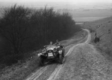 Frazer-Nash Boulogne 2-seater competing in a trial, Crowell Hill, Chinnor, Oxfordshire, 1930s. Artist: Bill Brunell