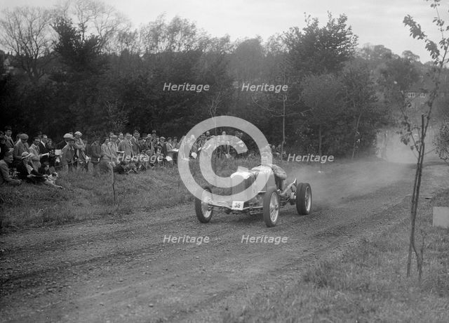Frazer-Nash, Bugatti Owners Club Hill Climb, Chalfont St Peter, Buckinghamshire, 1935. Artist: Bill Brunell.