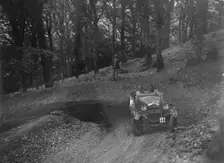 Frazer-Nash of Alan Whiddington, B&HMC Brighton-Beer Trial, Fingle Bridge Hill, Devon, 1934. Artist: Bill Brunell