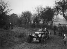 Frazer-Nash of JD Greaves at the Sunbac Colmore Trial, near Winchcombe, Gloucestershire, 1934. Artist: Bill Brunell