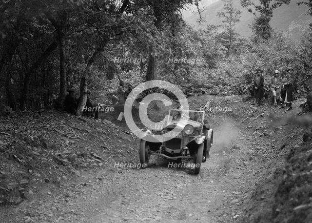 Frazer-Nash Sportop taking part in a motoring trial, c1930s. Artist: Bill Brunell.