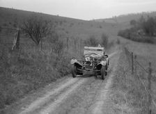 Frazer-Nash Super Sports of A Sebag-Montefiore competing in the Inter-Varsity Trial, November 1931. Artist: Bill Brunell