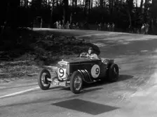 Frazer-Nash TT replica of G Casswell racing at Donington Park, Leicestershire, 1935. Artist: Bill Brunell